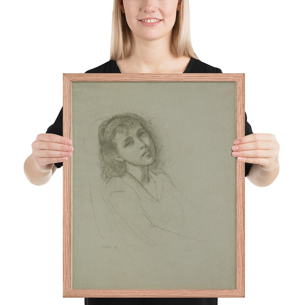A Young Girl by Balthus, Framed poster