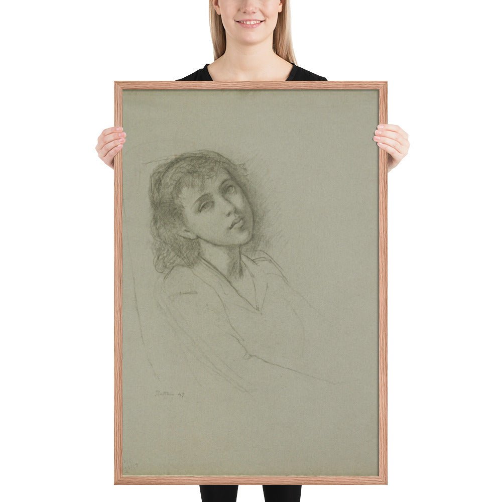 A Young Girl by Balthus, Framed poster