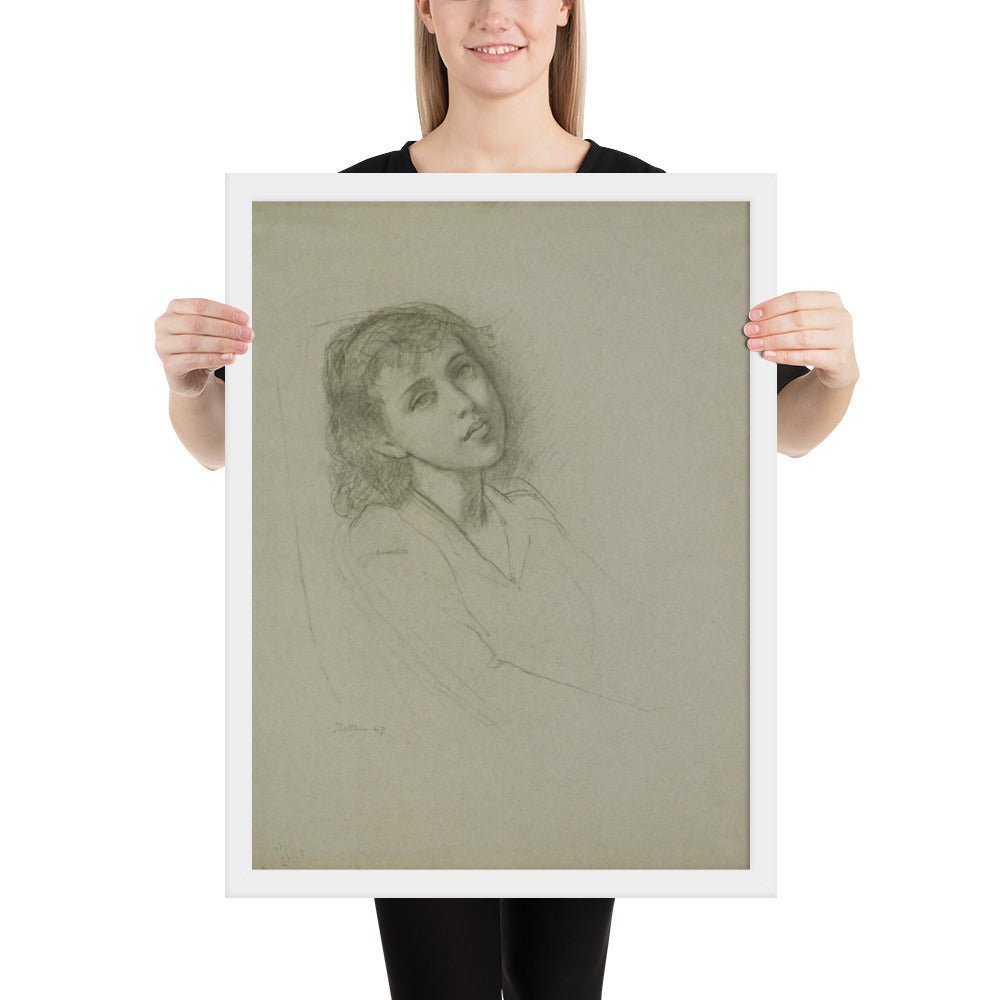 A Young Girl by Balthus, Framed poster