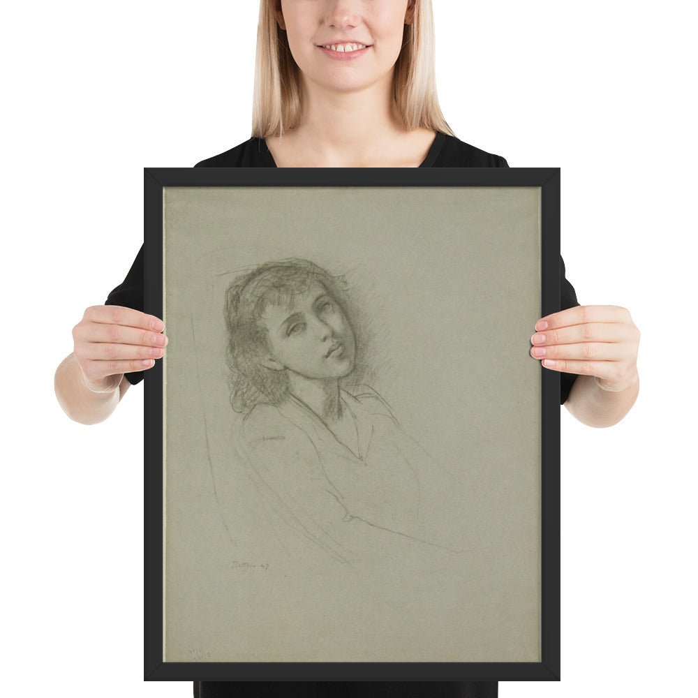 A Young Girl by Balthus, Framed poster