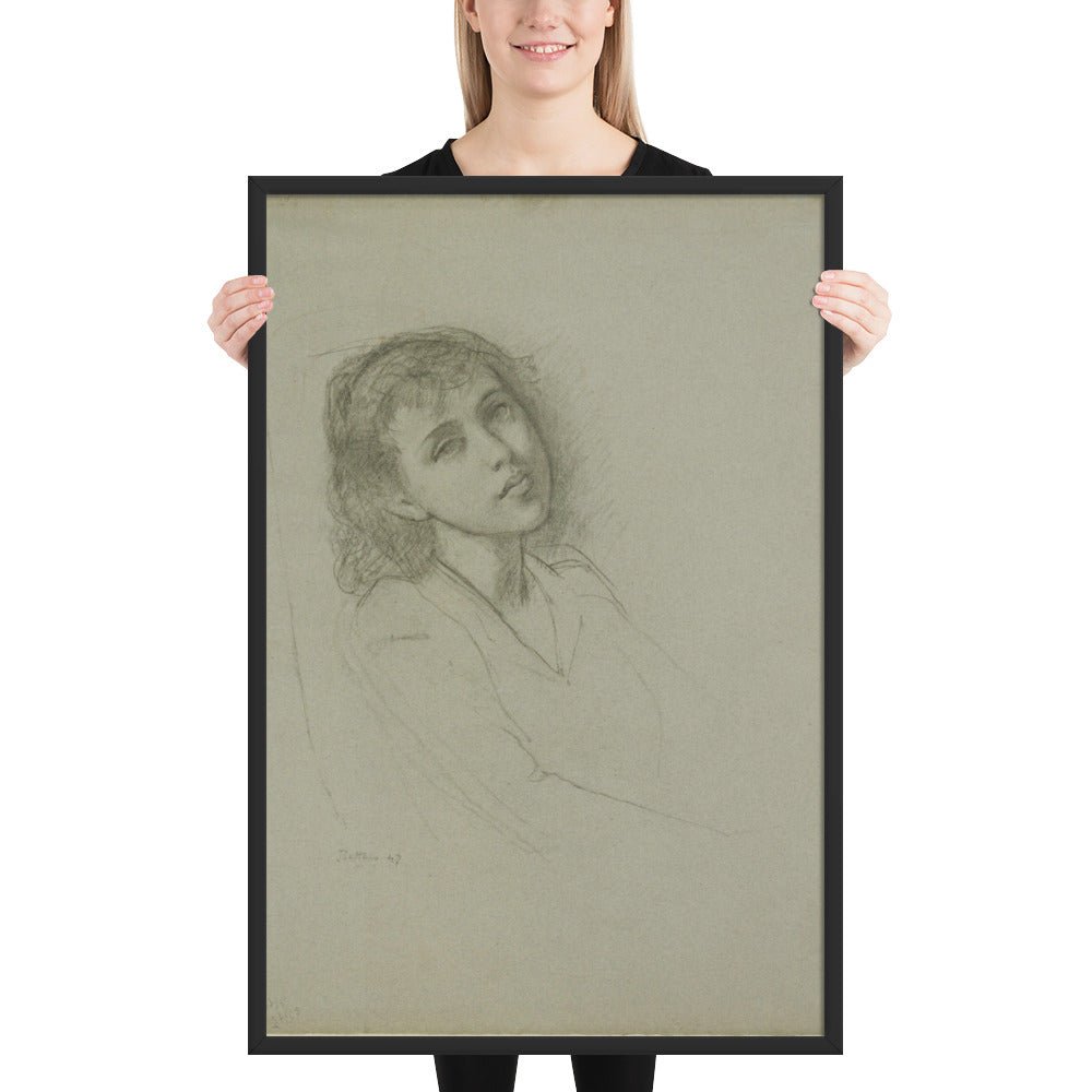 A Young Girl by Balthus, Framed poster