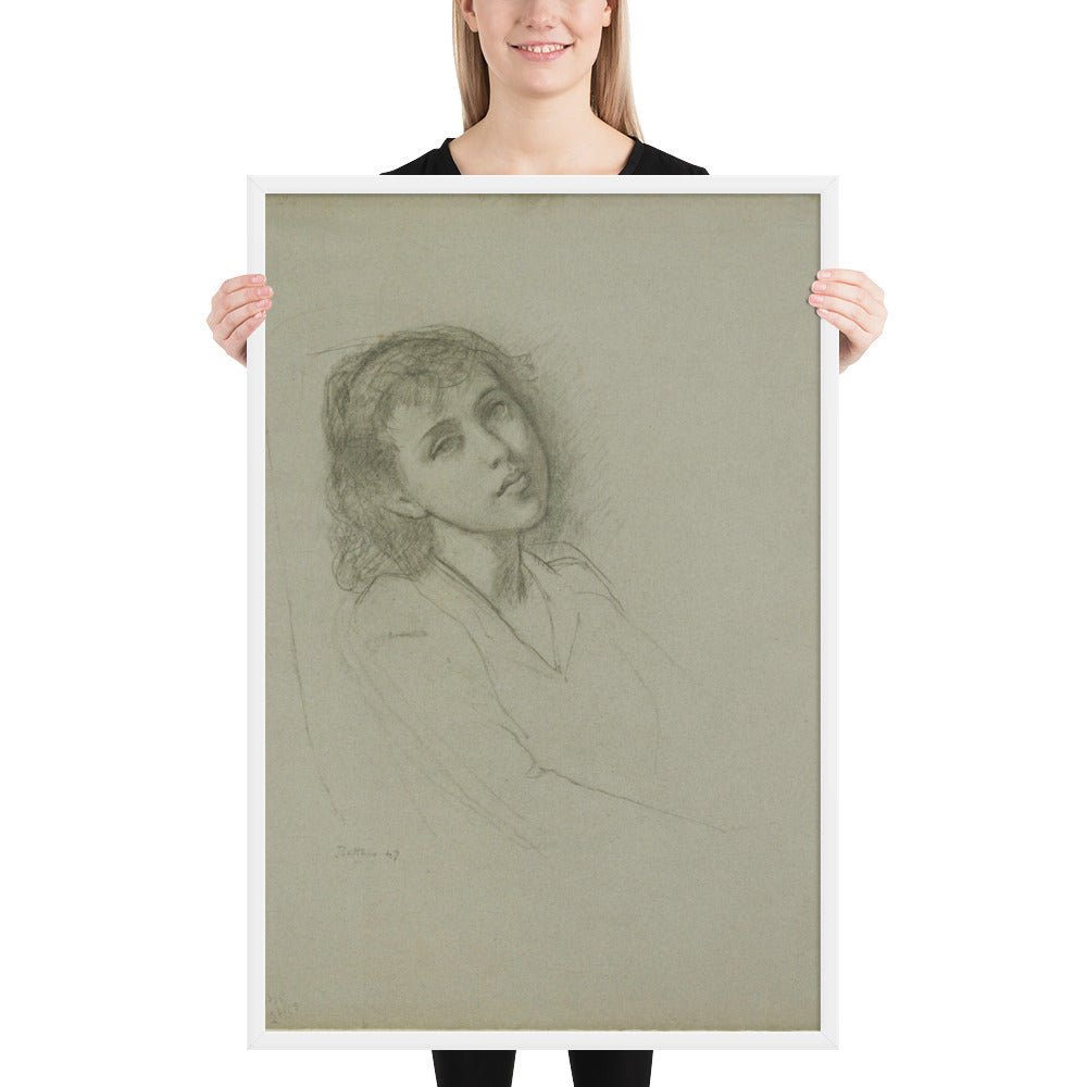 A Young Girl by Balthus, Framed poster
