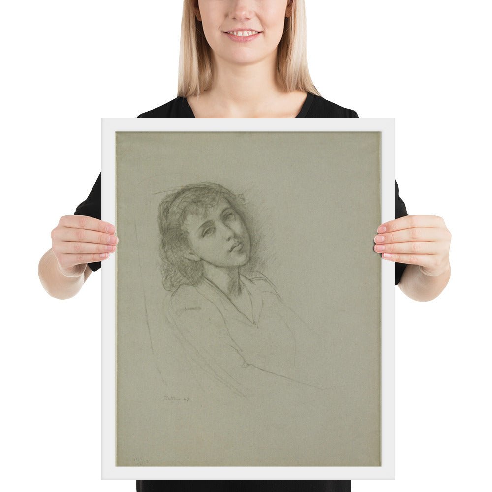A Young Girl by Balthus, Framed poster
