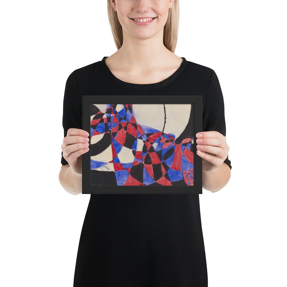 Amorpha Fugue in Two Colors by Frantisek Kupka, Framed poster
