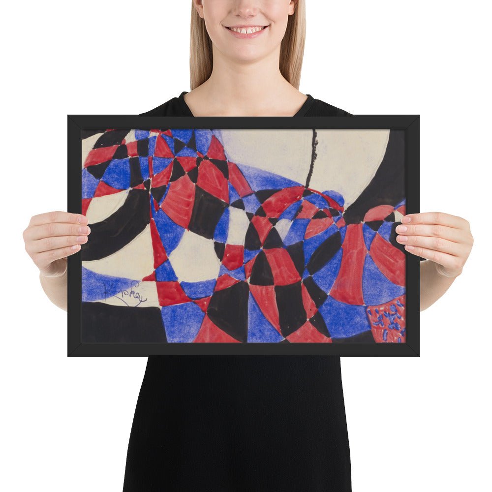 Amorpha Fugue in Two Colors by Frantisek Kupka, Framed poster