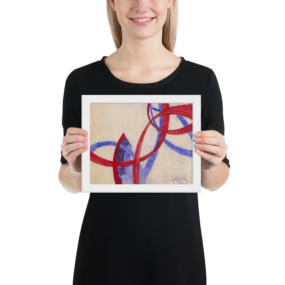 Amorpha Fugue in Two Colors by Frantisek Kupka, Framed poster
