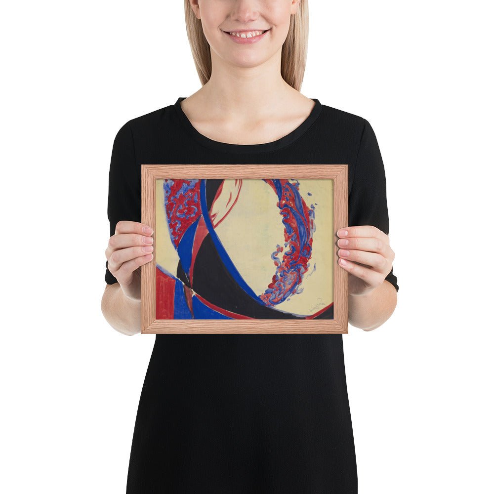 Amorpha Fugue in Two Colors by Frantisek Kupka, Framed poster