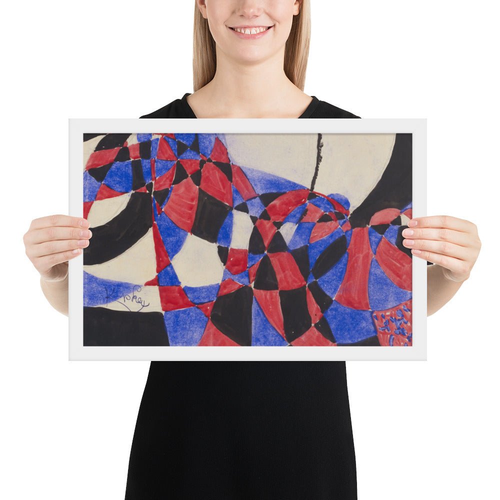 Amorpha Fugue in Two Colors by Frantisek Kupka, Framed poster