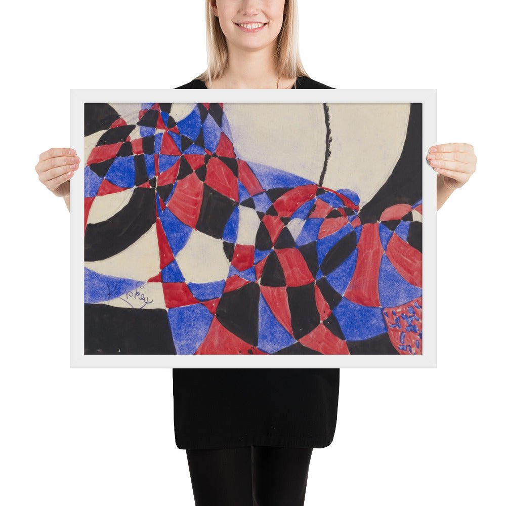Amorpha Fugue in Two Colors by Frantisek Kupka, Framed poster