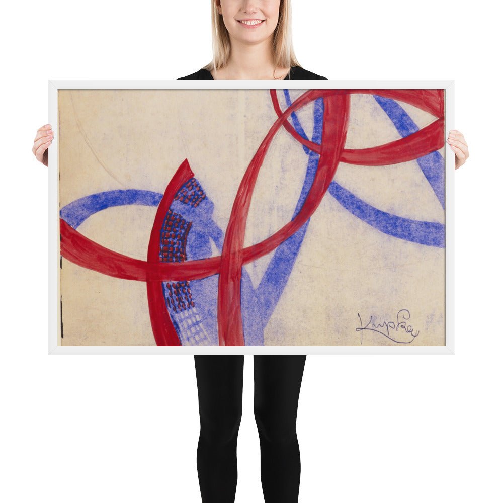 Amorpha Fugue in Two Colors by Frantisek Kupka, Framed poster