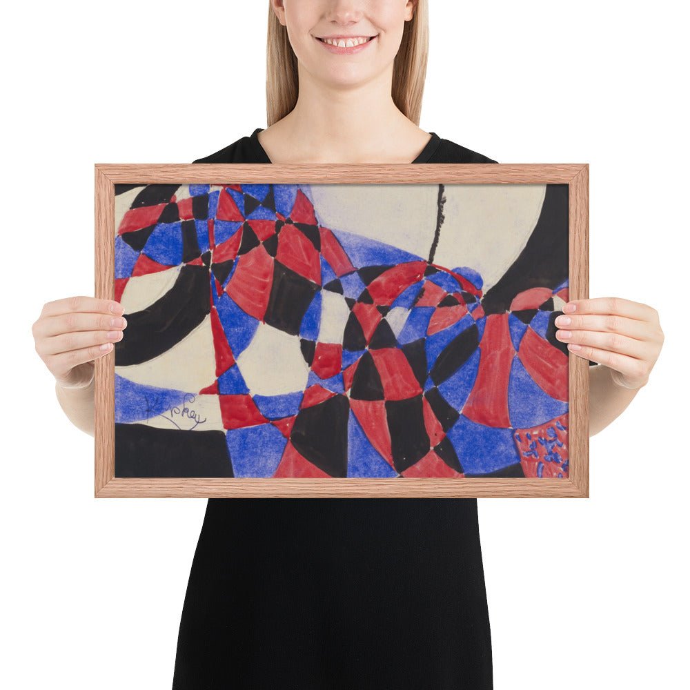 Amorpha Fugue in Two Colors by Frantisek Kupka, Framed poster