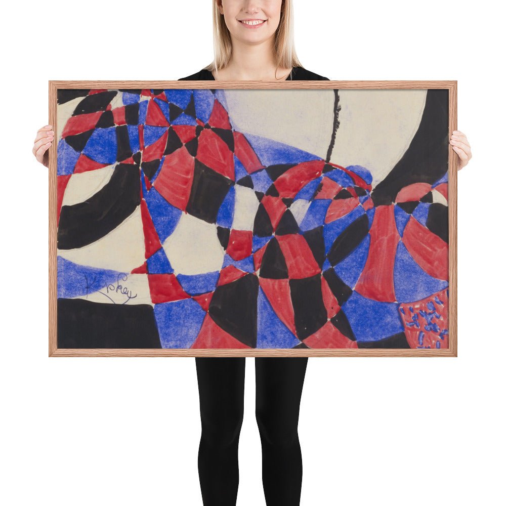 Amorpha Fugue in Two Colors by Frantisek Kupka, Framed poster