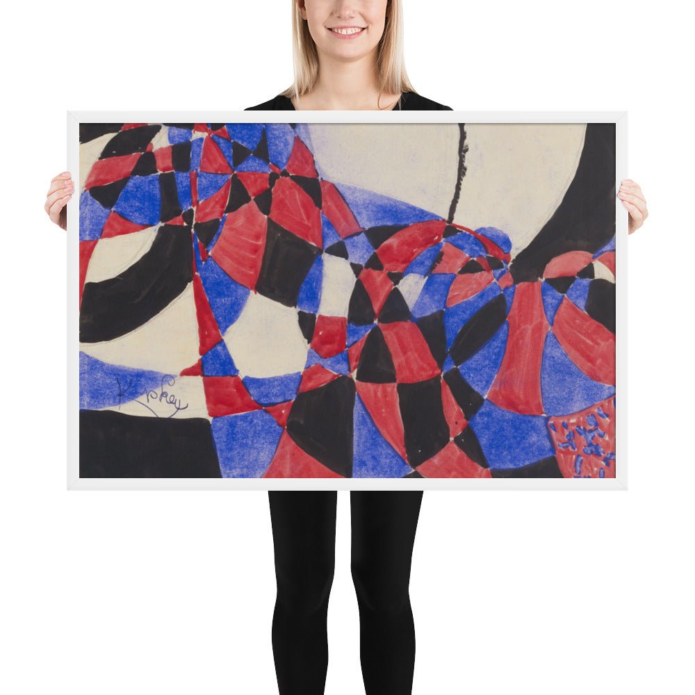 Amorpha Fugue in Two Colors by Frantisek Kupka, Framed poster