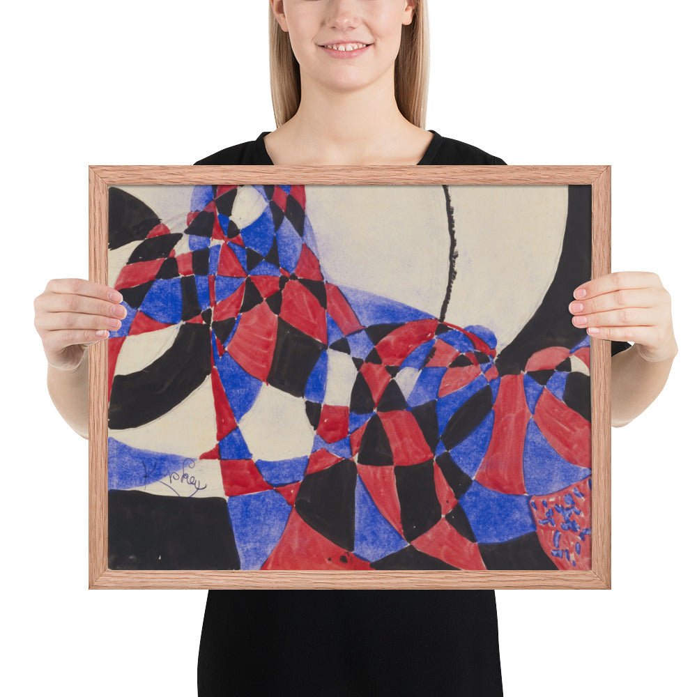 Amorpha Fugue in Two Colors by Frantisek Kupka, Framed poster