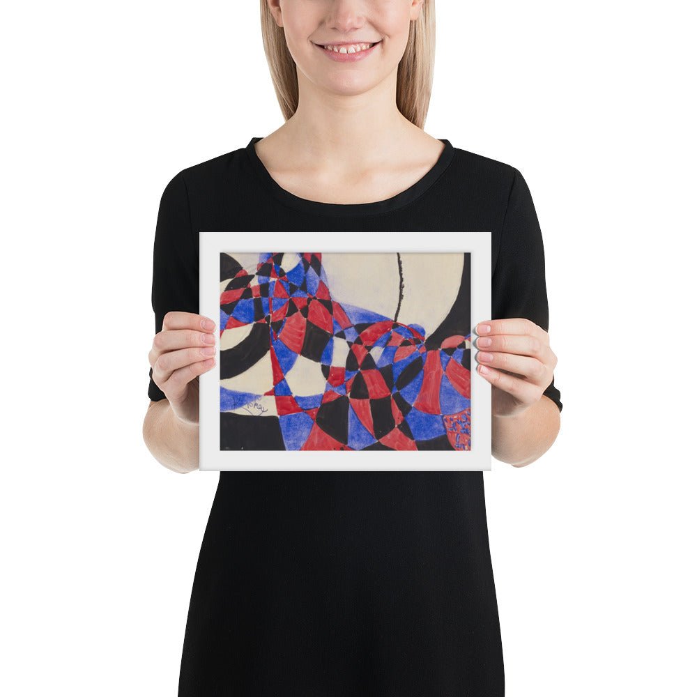 Amorpha Fugue in Two Colors by Frantisek Kupka, Framed poster