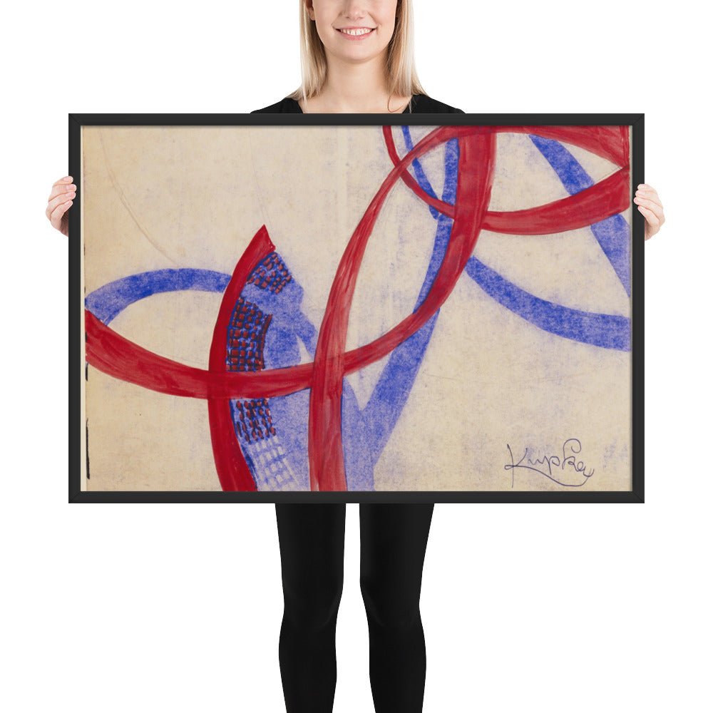 Amorpha Fugue in Two Colors by Frantisek Kupka, Framed poster