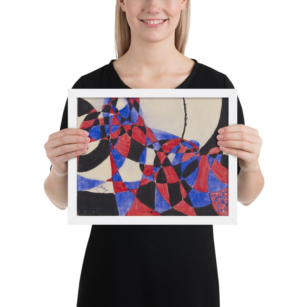 Amorpha Fugue in Two Colors by Frantisek Kupka, Framed poster