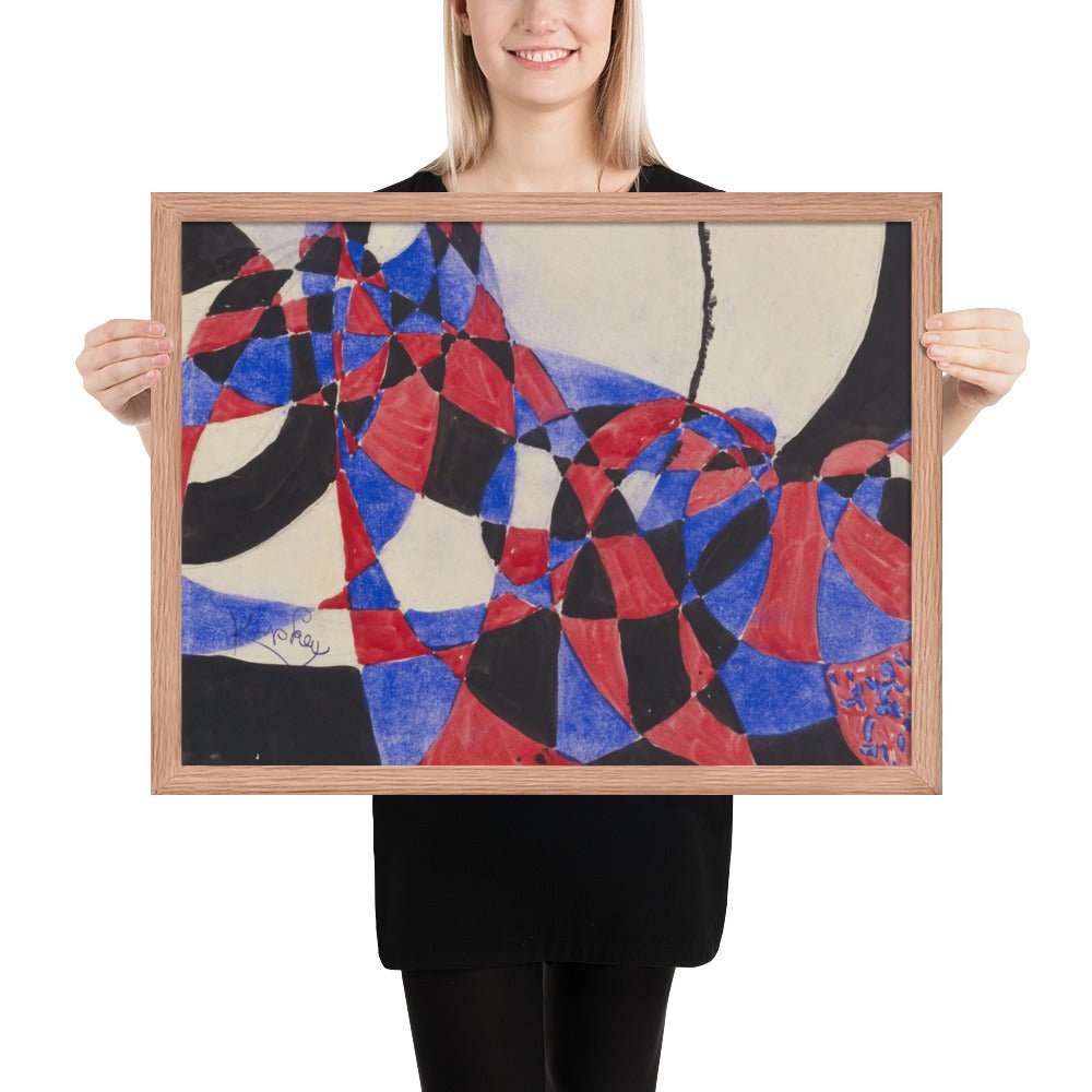 Amorpha Fugue in Two Colors by Frantisek Kupka, Framed poster