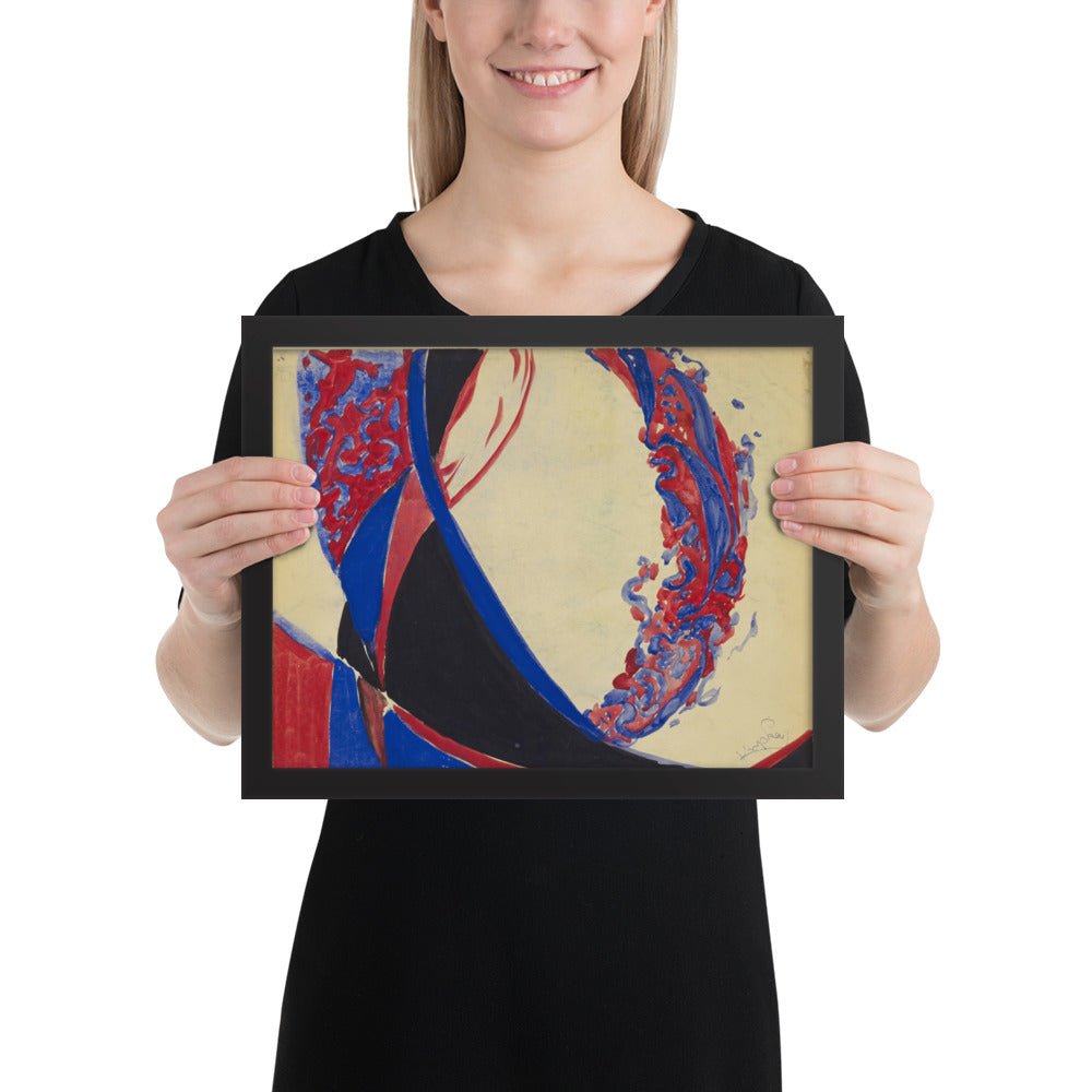 Amorpha Fugue in Two Colors by Frantisek Kupka, Framed poster