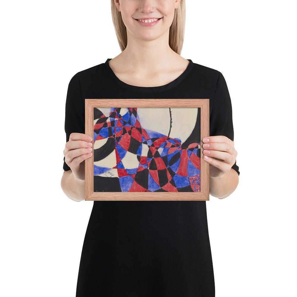 Amorpha Fugue in Two Colors by Frantisek Kupka, Framed poster