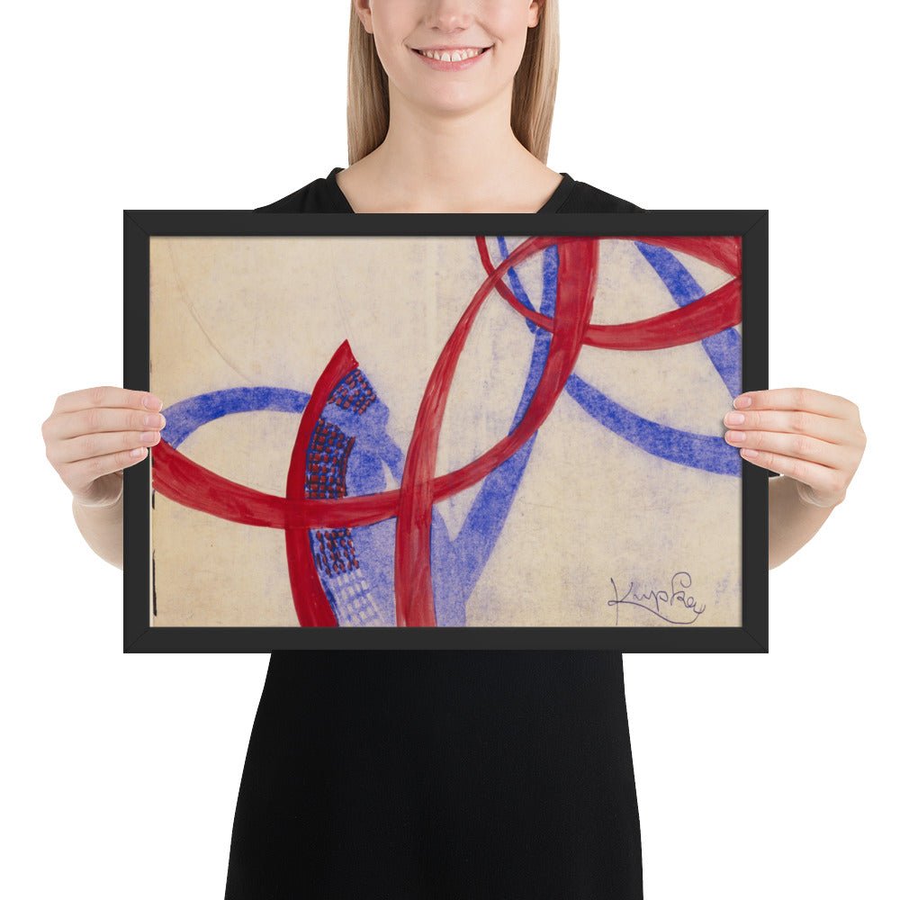 Amorpha Fugue in Two Colors by Frantisek Kupka, Framed poster