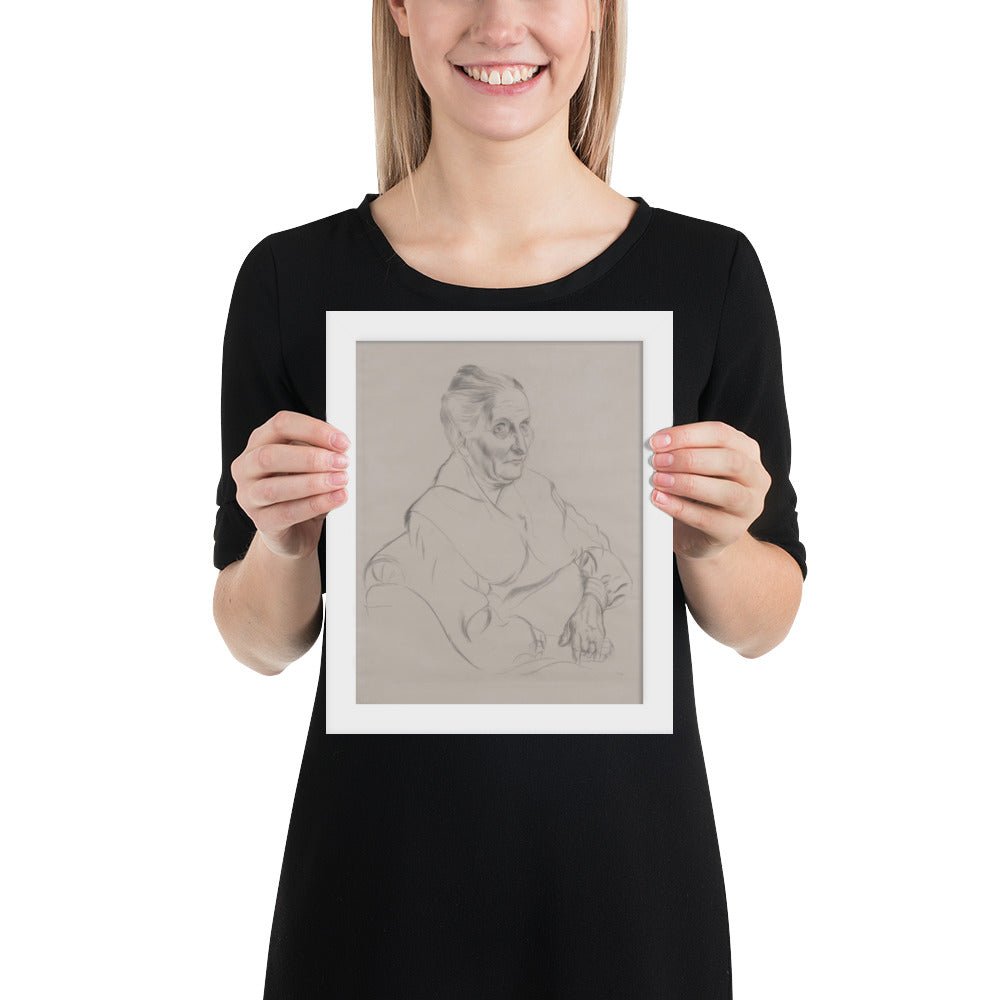 Anna Peter by George Grosz, Framed poster