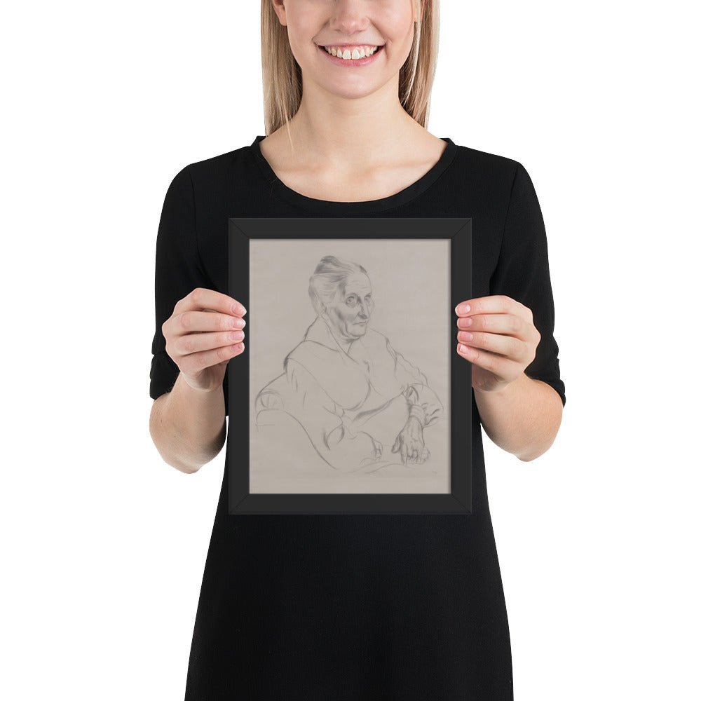 Anna Peter by George Grosz, Framed poster