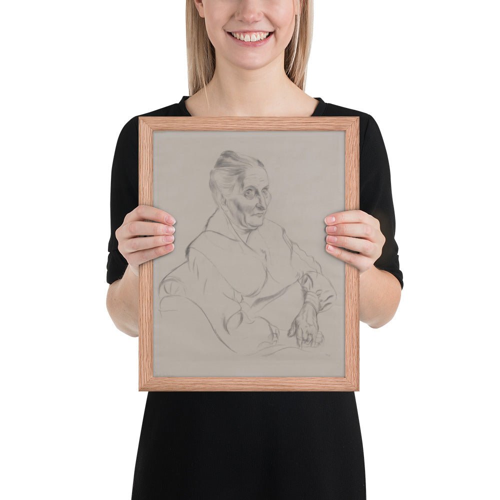 Anna Peter by George Grosz, Framed poster