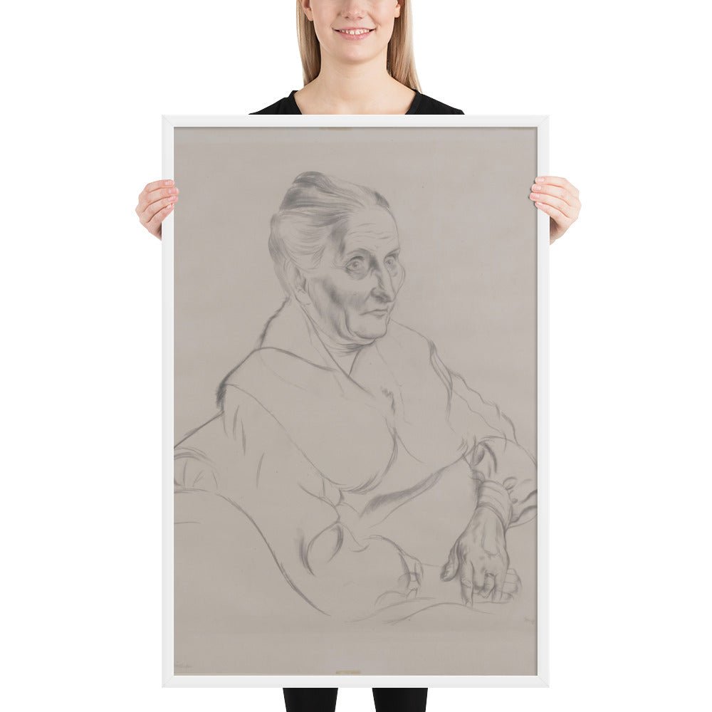 Anna Peter by George Grosz, Framed poster