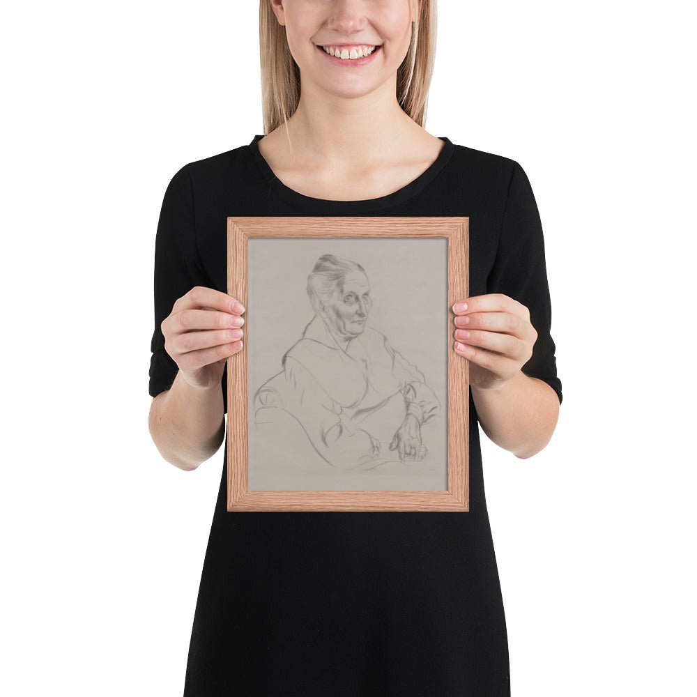 Anna Peter by George Grosz, Framed poster