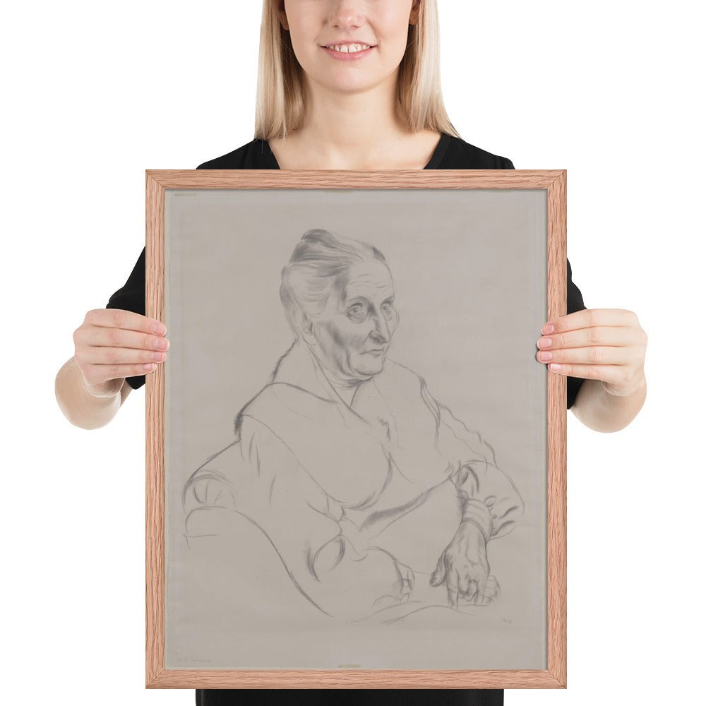 Anna Peter by George Grosz, Framed poster