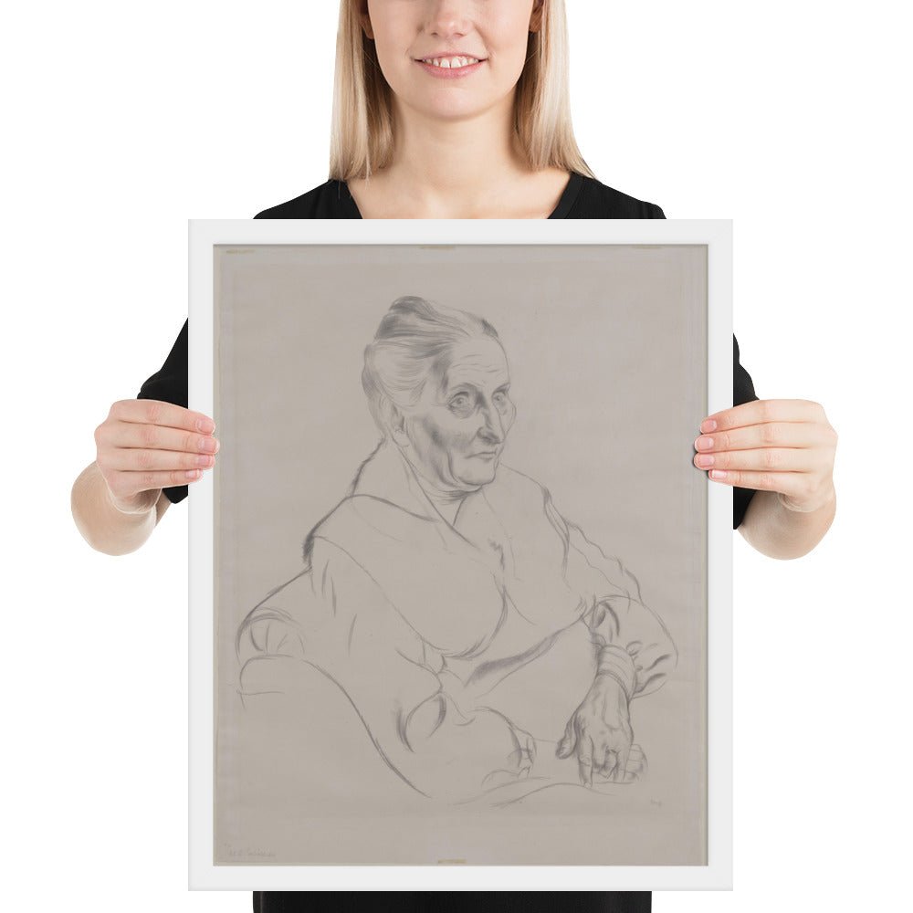 Anna Peter by George Grosz, Framed poster