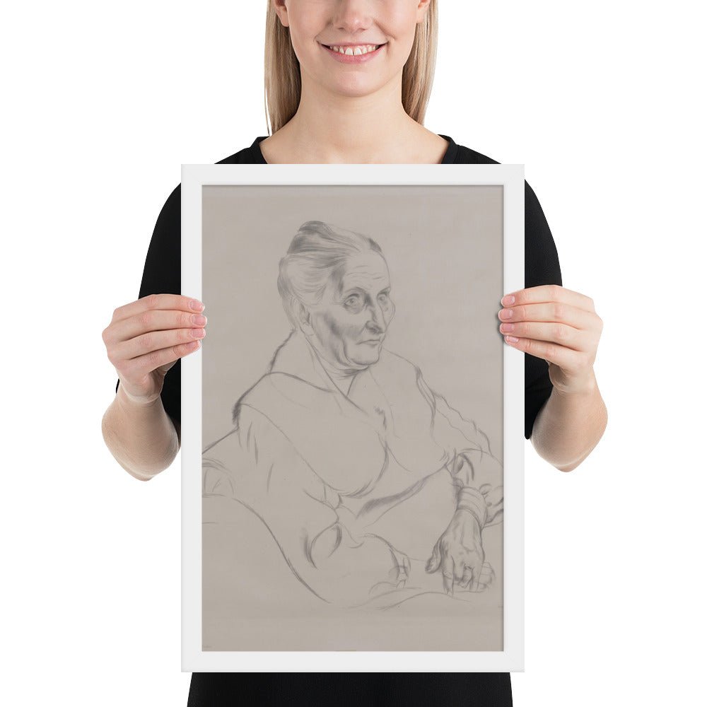 Anna Peter by George Grosz, Framed poster