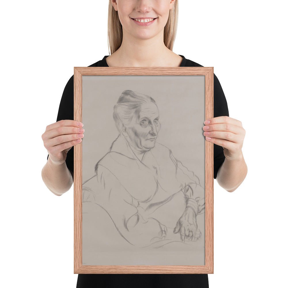 Anna Peter by George Grosz, Framed poster