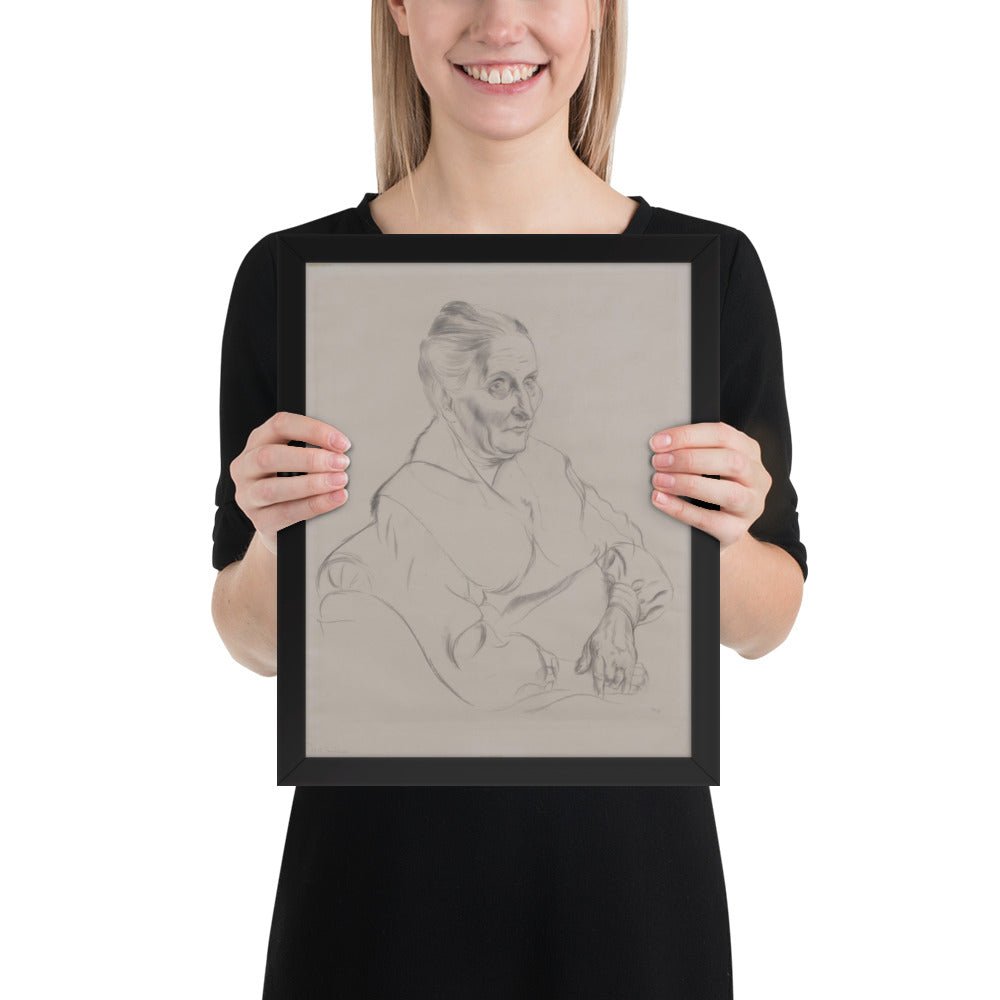 Anna Peter by George Grosz, Framed poster