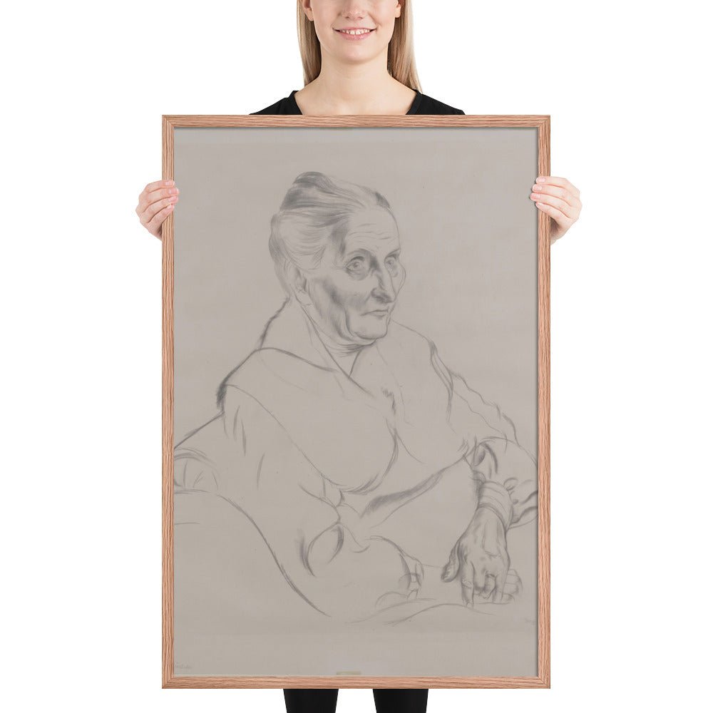 Anna Peter by George Grosz, Framed poster