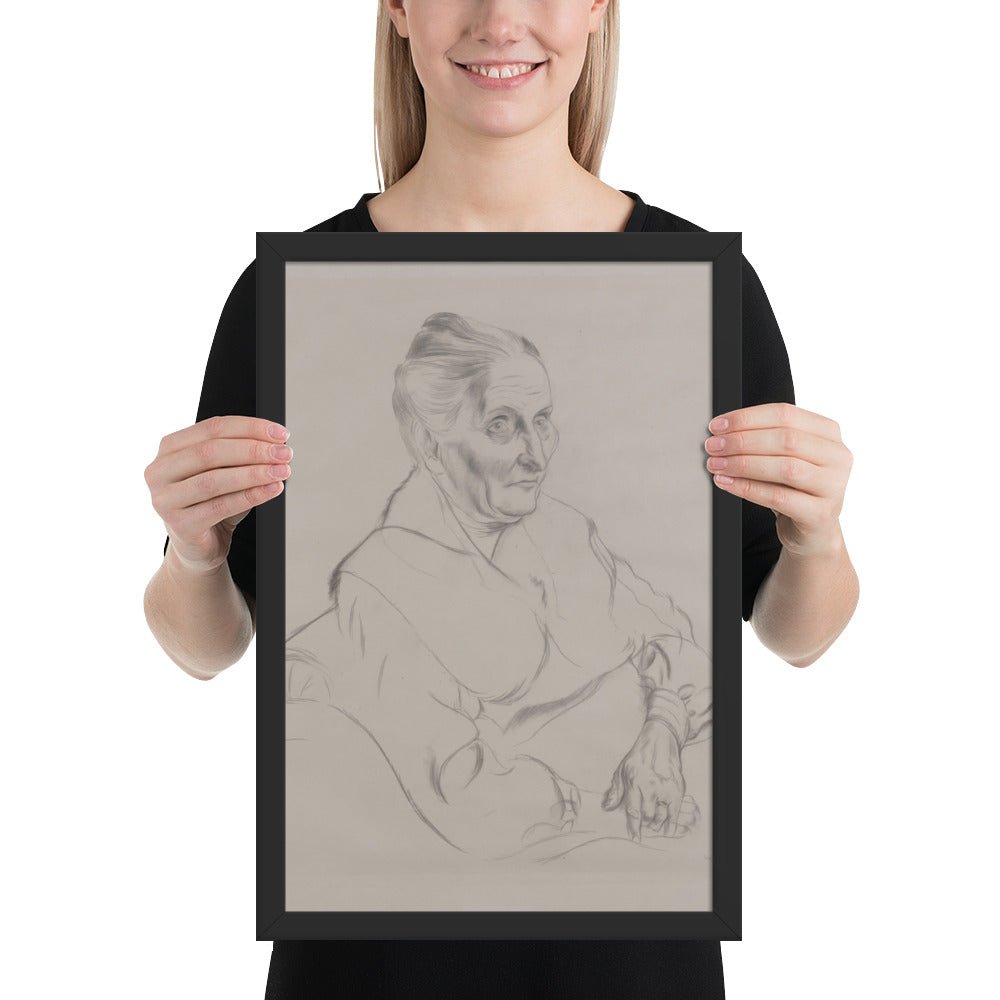 Anna Peter by George Grosz, Framed poster
