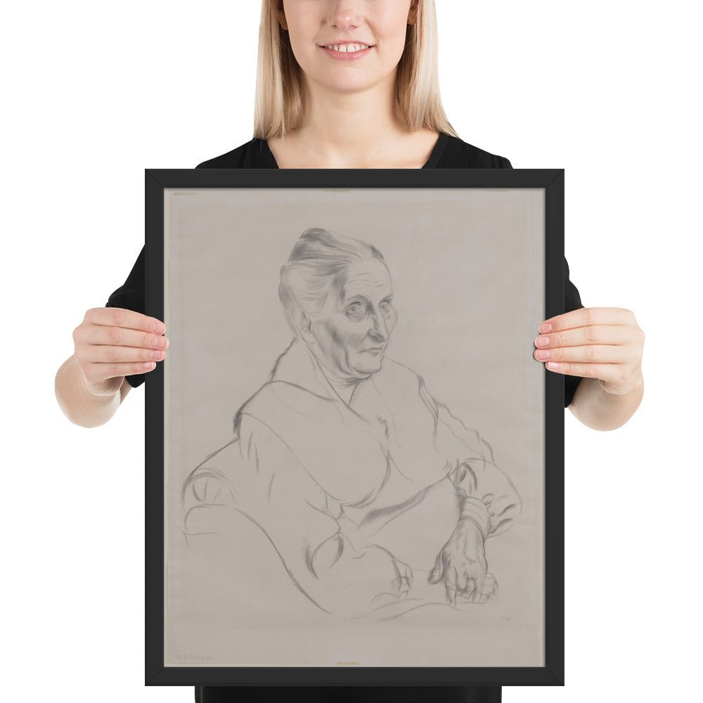 Anna Peter by George Grosz, Framed poster