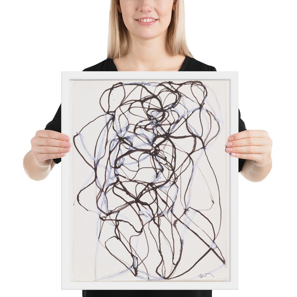 Aphrodite Study by Brice Marden, Framed poster