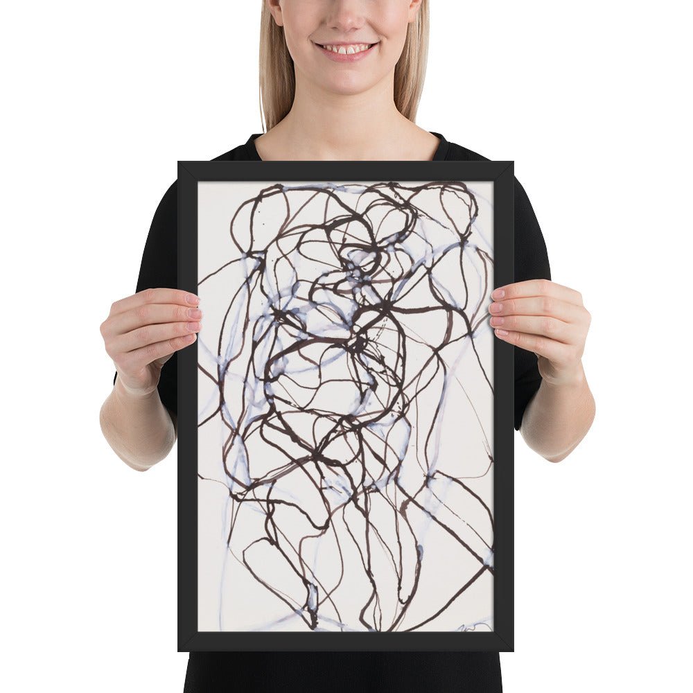 Aphrodite Study by Brice Marden, Framed poster