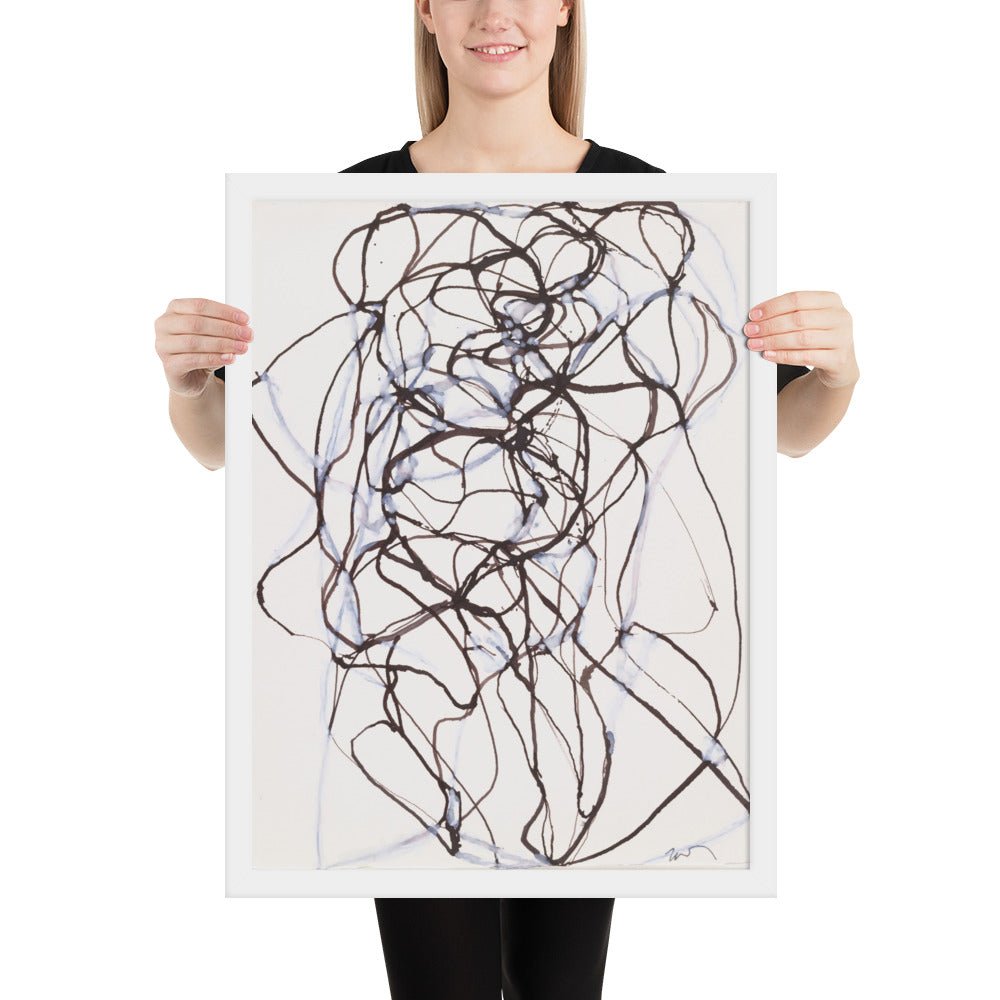 Aphrodite Study by Brice Marden, Framed poster