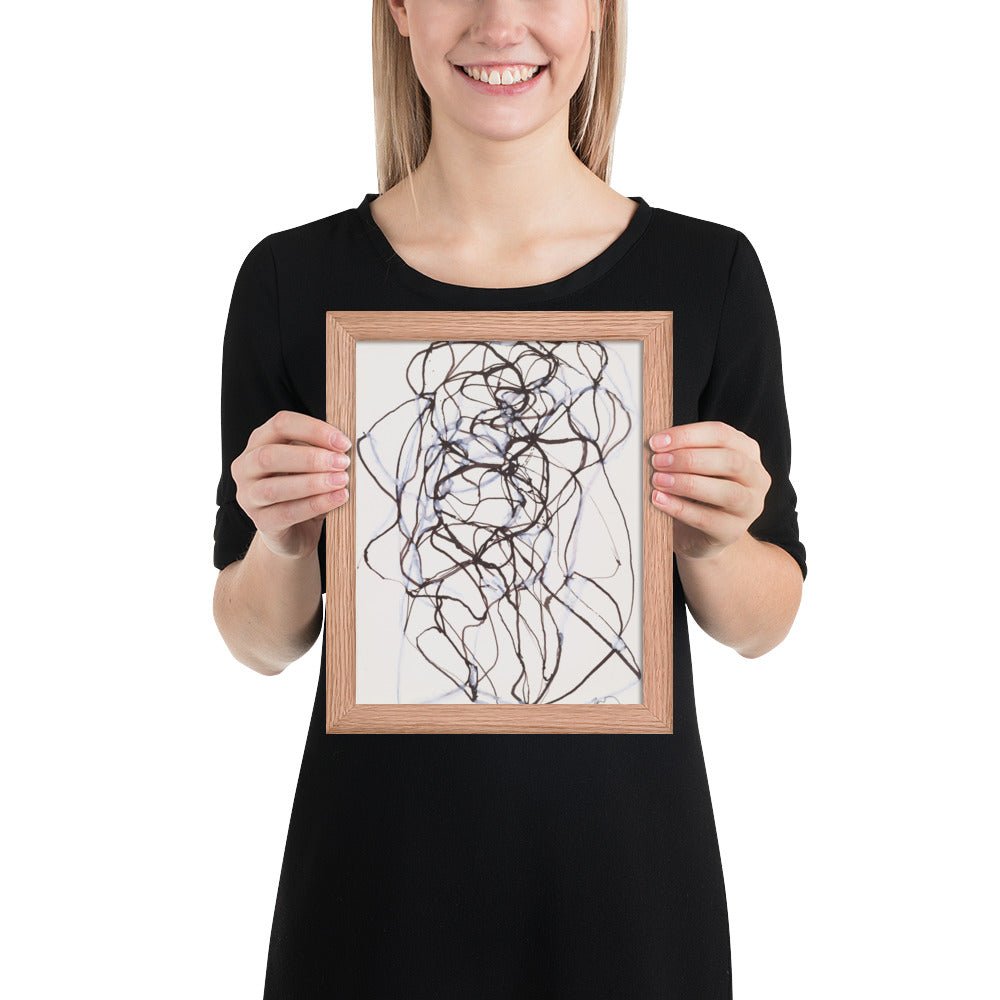 Aphrodite Study by Brice Marden, Framed poster