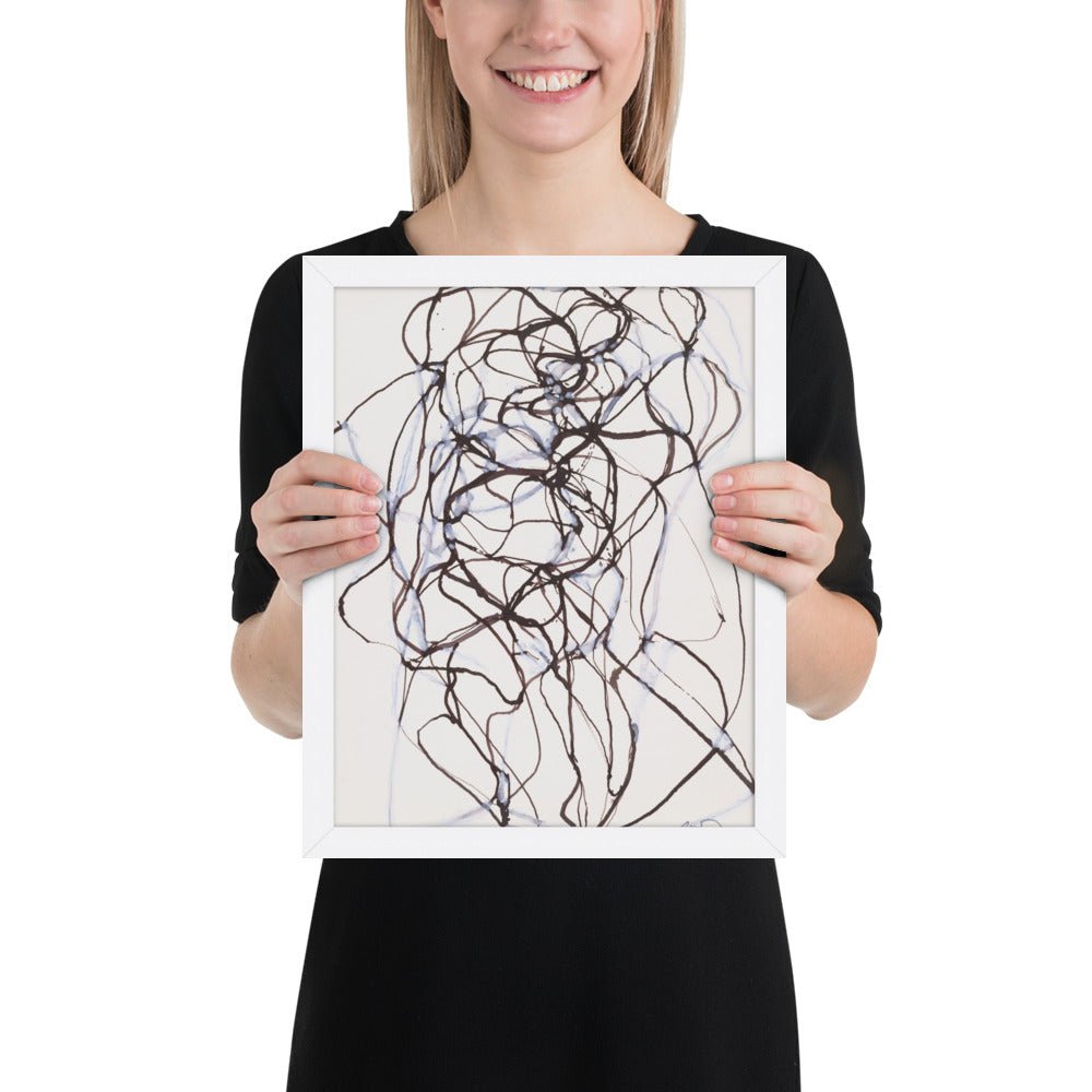 Aphrodite Study by Brice Marden, Framed poster