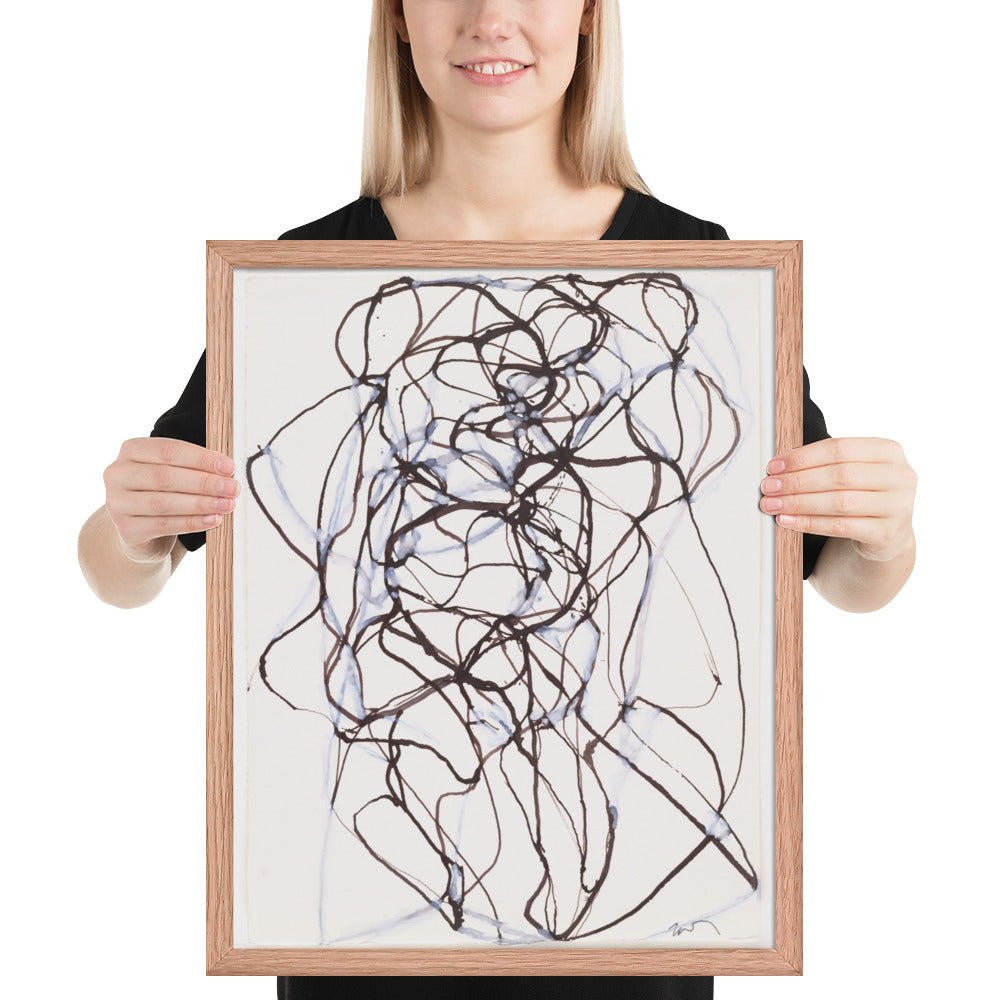 Aphrodite Study by Brice Marden, Framed poster