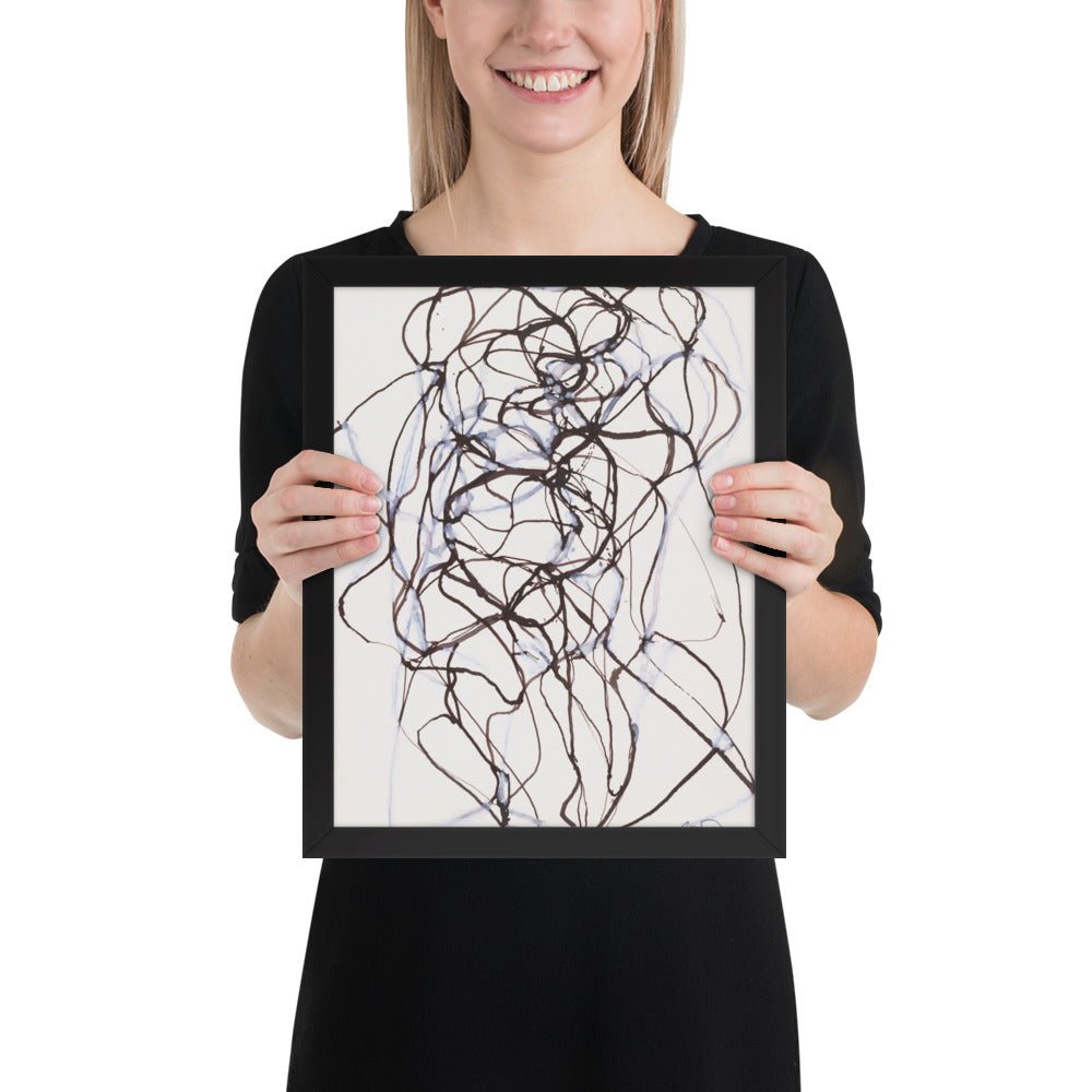 Aphrodite Study by Brice Marden, Framed poster