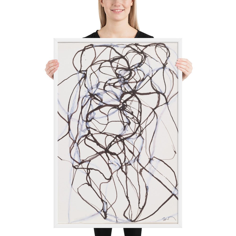 Aphrodite Study by Brice Marden, Framed poster