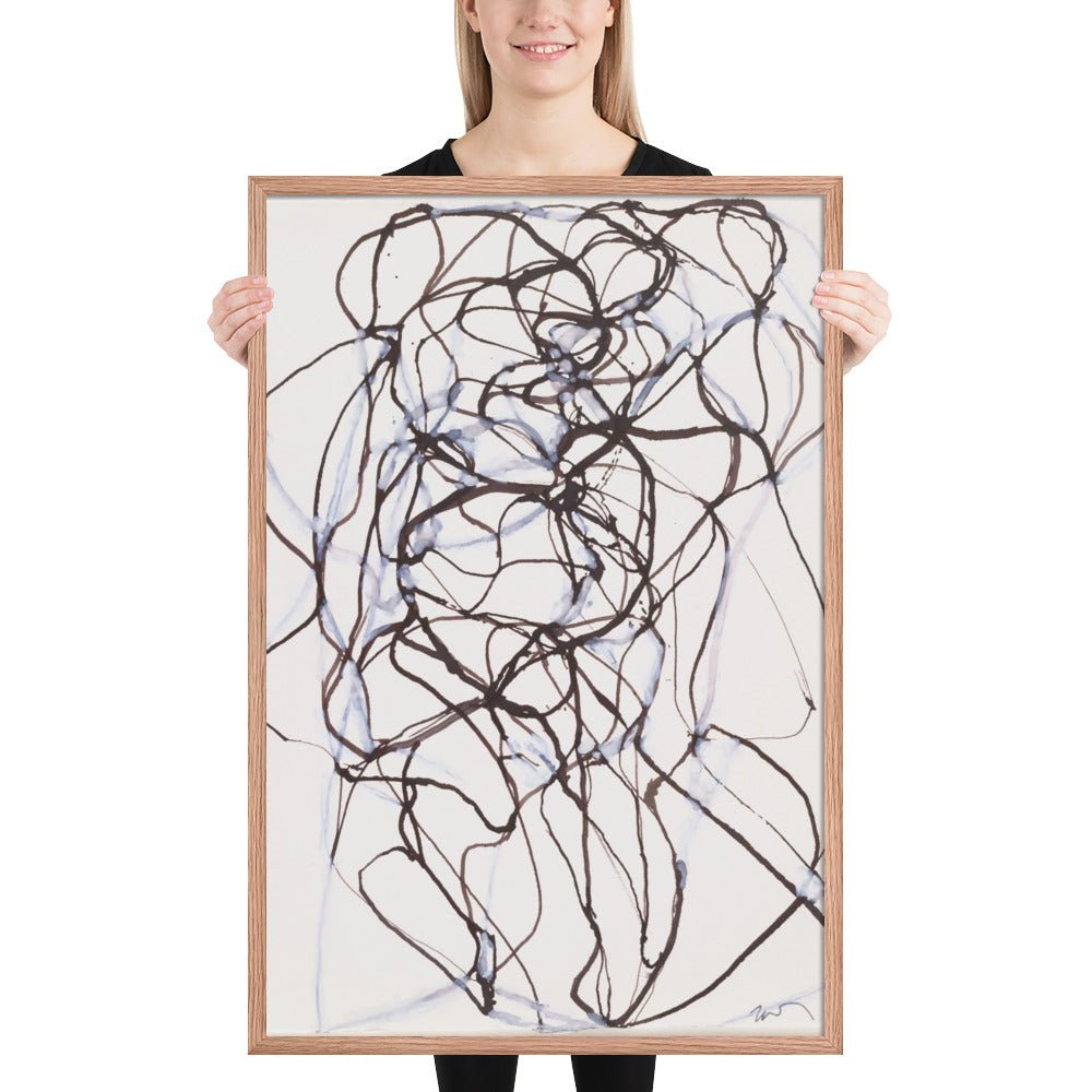 Aphrodite Study by Brice Marden, Framed poster