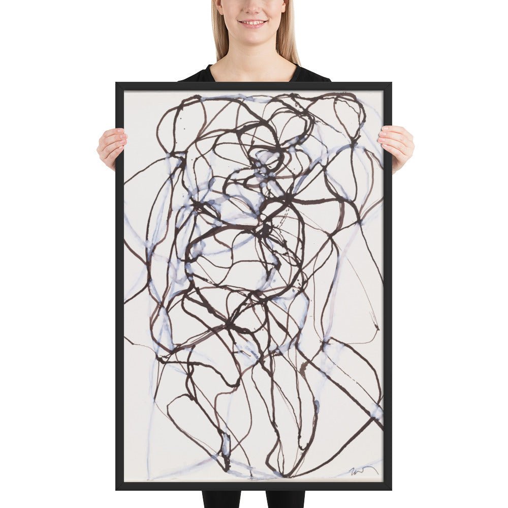 Aphrodite Study by Brice Marden, Framed poster