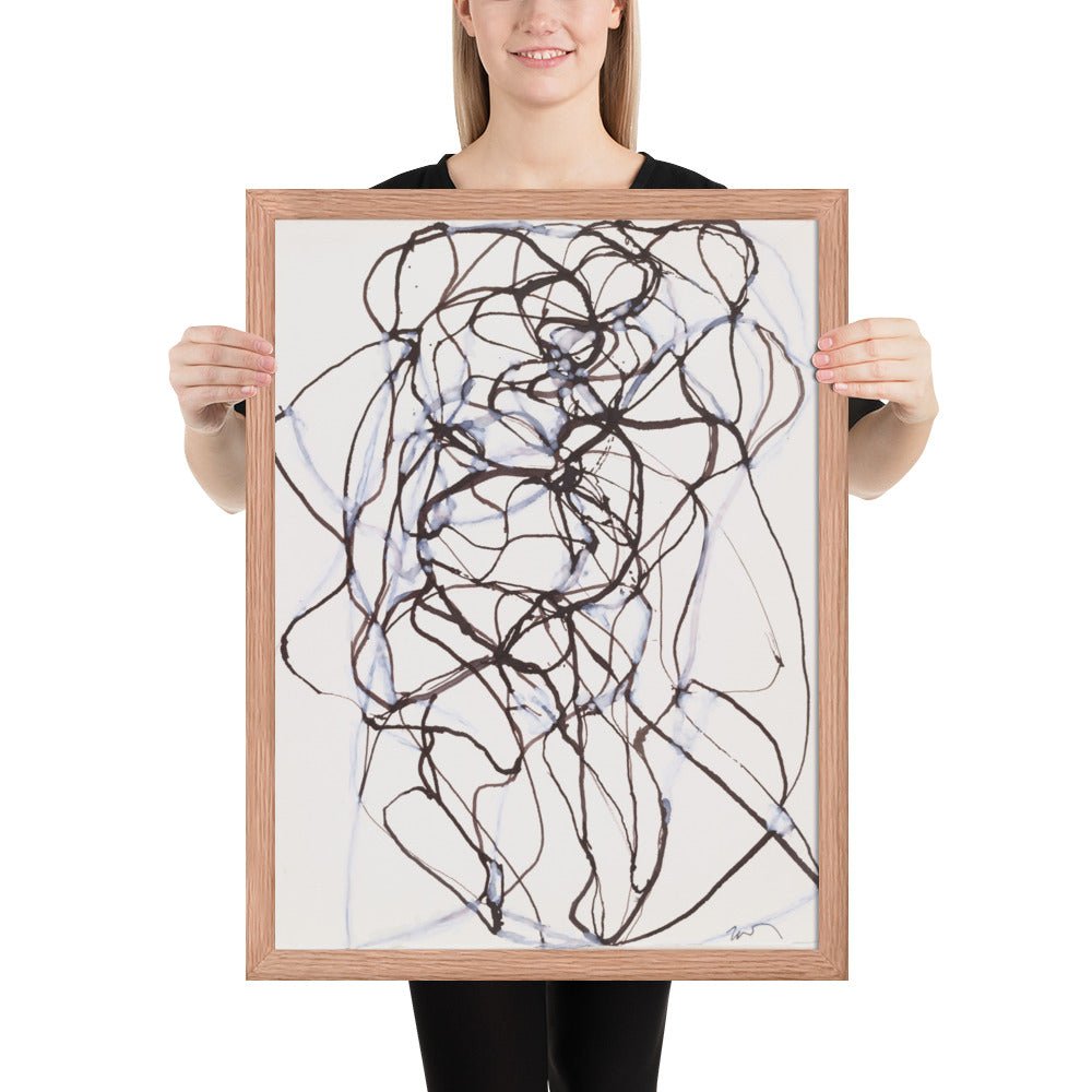Aphrodite Study by Brice Marden, Framed poster