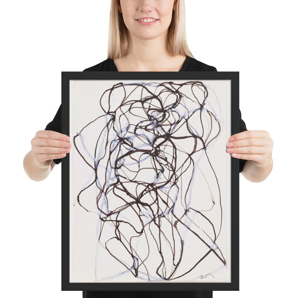 Aphrodite Study by Brice Marden, Framed poster